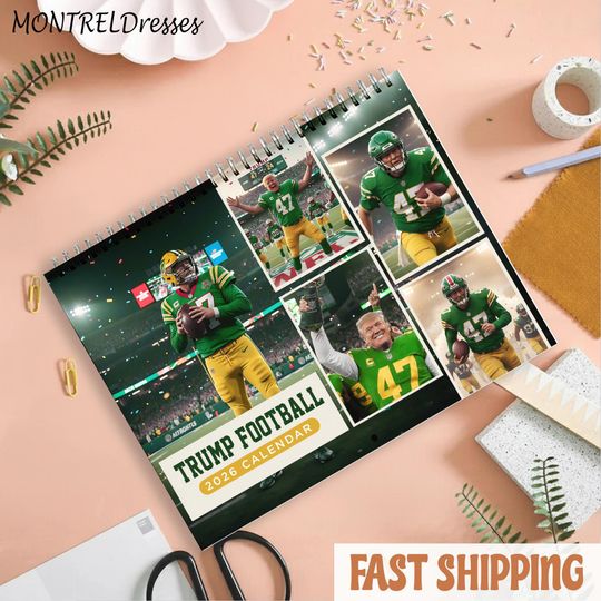 Discover Trump Football 2026 Calendar, Funny Political Sports Wall Calendar, Hilarious Gift for Trump Fans