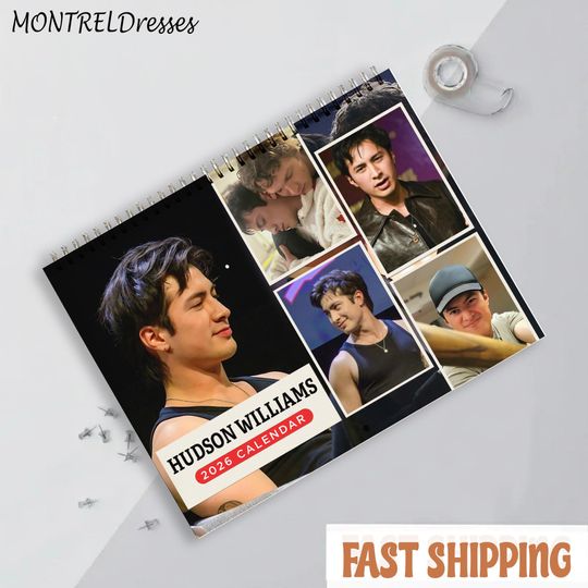 Discover Hudson Williams Calendar 2026 Calendar, Heated Rivalry Fan Merch, Hudson Williams and Connor Storrie