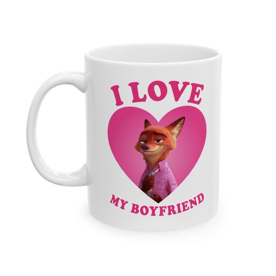 Discover Nick Wilde I love my boyfriend mug, Nick Wilde Zootopia Mug