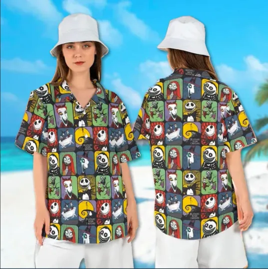 Discover The Nightmare Before Christmas 3D HAWAII SHIRT Halloween Gift Best Price Us Size