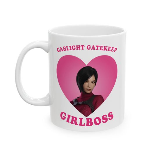 Discover Gaslight, gatekeep, girlboss - Ada Wong Mug, (11oz, 15oz), Ada Wong RE9 mug