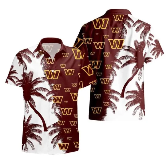 Discover Washington Football Team Commanderss Hawaiian Button Down Shirt Unisex