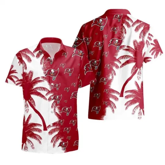 Discover Tampa Bay Football Team Buccaneerss Hawaiian Button Down Shirt Unisex