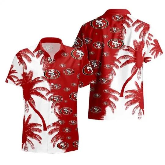 Discover San Francisco Football Team 49erss Hawaiian Button Down Shirt Unisex