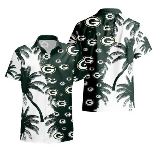 Discover Green Bay Football Team Packerss Hawaiian Button Down Shirt Unisex