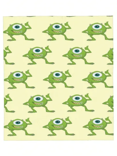 Discover Disney Mike Wazowski Fleece Blanket Cozy 2