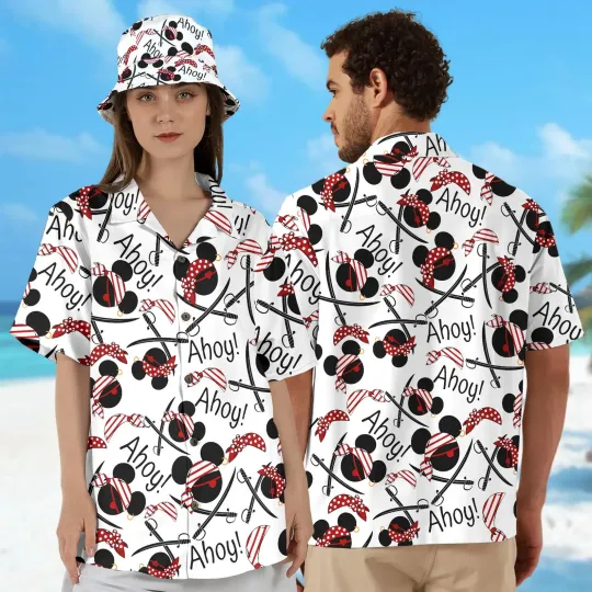 Discover Mouse Cruise Pirate Hawaiian Shirt for Men and Women