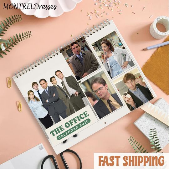 Discover 2026 The Office Calendar, 2026 Calendar, The Office Monthly Wall Calendar, Holiday Gift