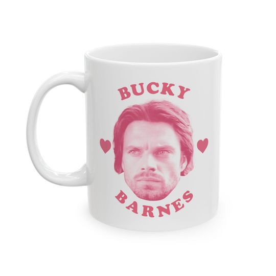 Discover BUCKYY Bn Barnes mug, Sebastian Stan mug