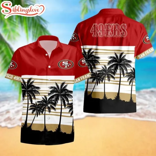 Discover San Francisco Football Team 49erss Hawaiian Button Down Shirt Unisex
