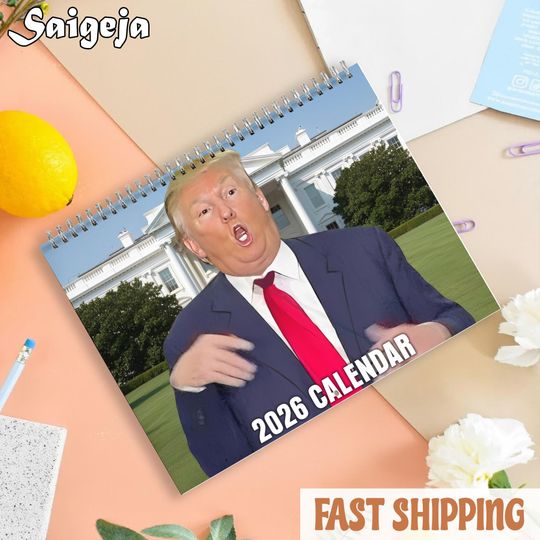 Funny Anti Trump Calendar 2026, Trump Meme Wall Calendar, Friends and Office Decor