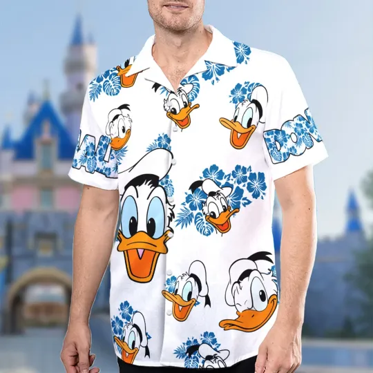 Discover Donald Duck Floral Hawaiian Shirt for Men and Women