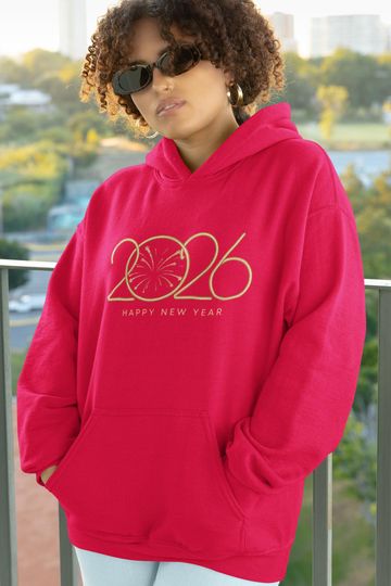 Discover Happy New Year 2026 Hoodie | New Year 2026 Sweatshirt