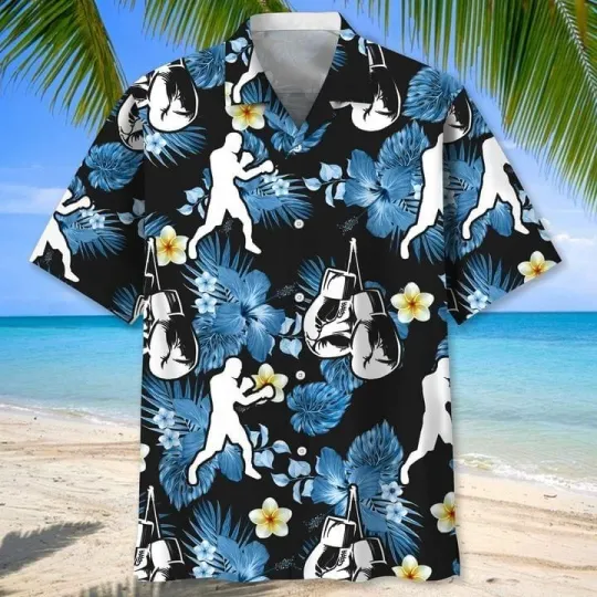 Discover Boxing Tropical Hawaiian Shirt for Men and Women