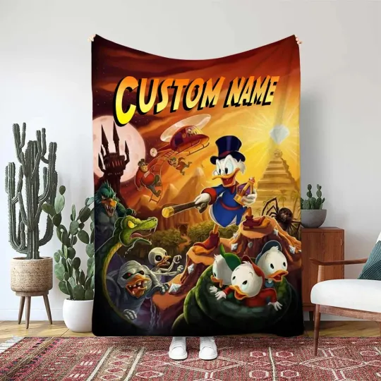 Fleece Blanket Funny  DuckTales Happy 9
