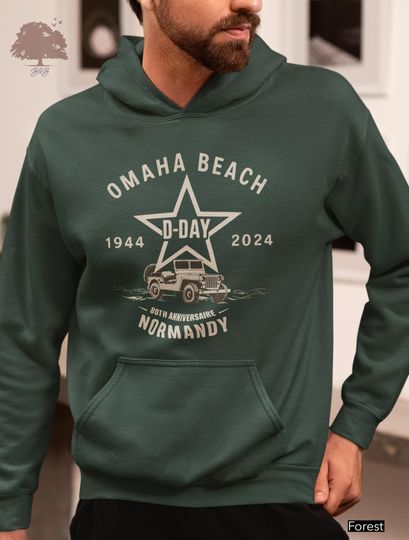 Discover WWII Anniversary Sweatshirt and Hoodie : D-Day Omaha Beach Normandy Sweater