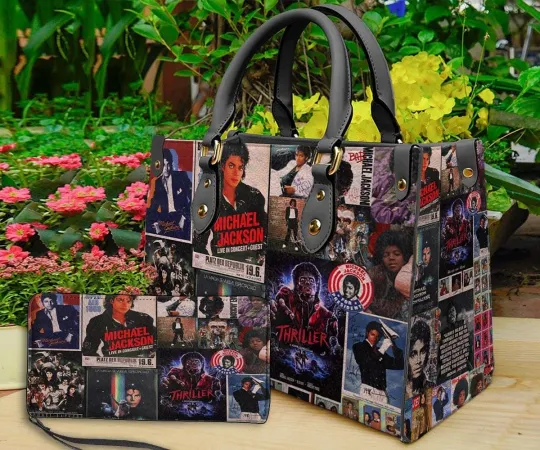 Michael Jackson Leather Handbag, Michael Jackson Lover Handbag, Michael Jackson