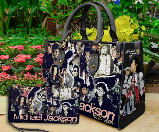 Discover Michael Jackson Leather Handbag