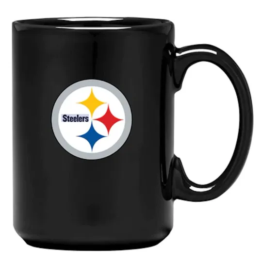 Discover Pittsburgh Steeler Primary Logo Team Colour Football  Sculpted Grande Mug