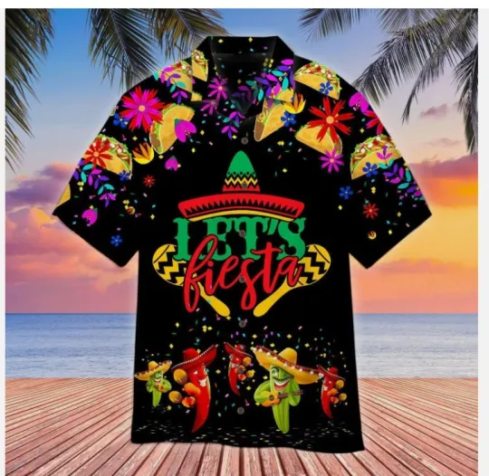 Discover Let's Fiesta Cinco De Mayo 3D Hawaii Shirt HALLOWEEN GIFT BEST PRICE OVER PRINT