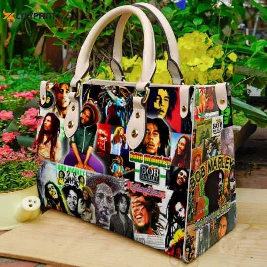 Discover Bob Marley Leather Handbag,Bob Marley Women Gift for Fan Shoulder Bag