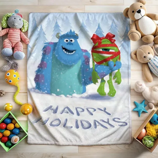 Discover Disney Fuzzy The Happy Festival Fleece Blanket Decor Home Sofa 23