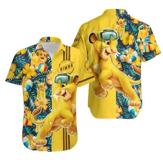 Discover Simba Lion King Hawaiian Shirt for Men and Women