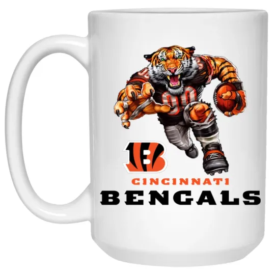 Discover Cincinnati Bengals Player Logo Wordmark White Ceramic Coffee Mug Cup