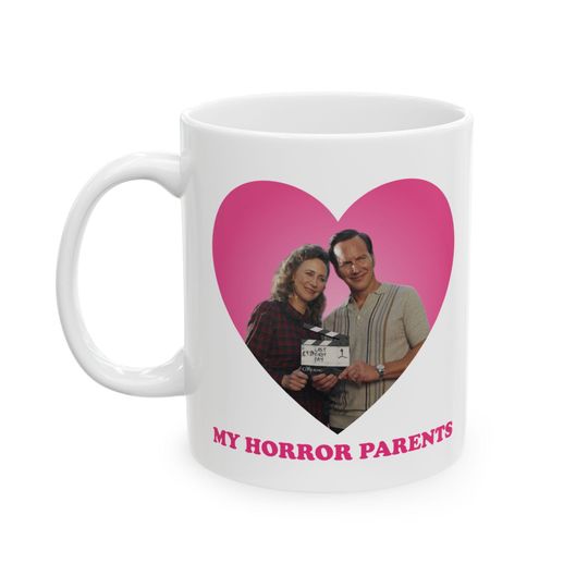 Discover Ed and Lorraine Warren My horror parent mug, Patrick Wilson as Ed Warren mug, Vera Farmiga as Lorraine Warren mug