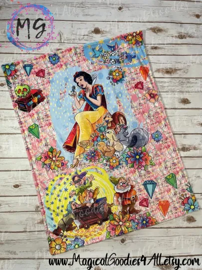 Discover Snow Princess Song With Friend Blanket, Disney Cartoon Princess Fleece Blanket