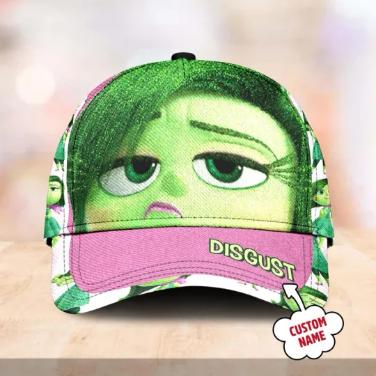 Disgust Character Inside Out Cartoon Character Summer Baseball Cap
