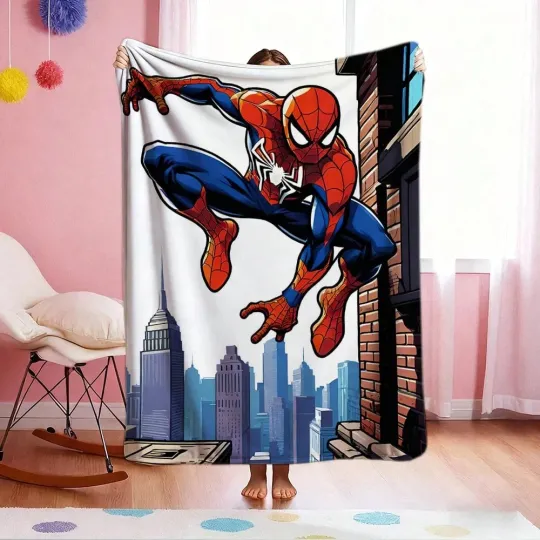 Discover DISNEY Cute  Spider Man Fleece Blanket,Bed,Sofa 7