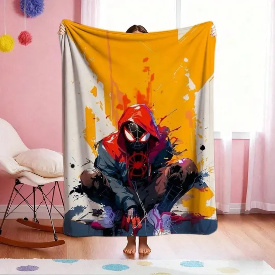 Discover DISNEY Cute  Spider Man Fleece Blanket,Bed,Sofa 6