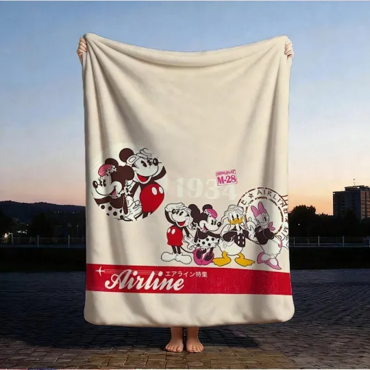 Discover DISNEY Cute  Mickey Minnie Fleece Blanket,Bed,Sofa 6