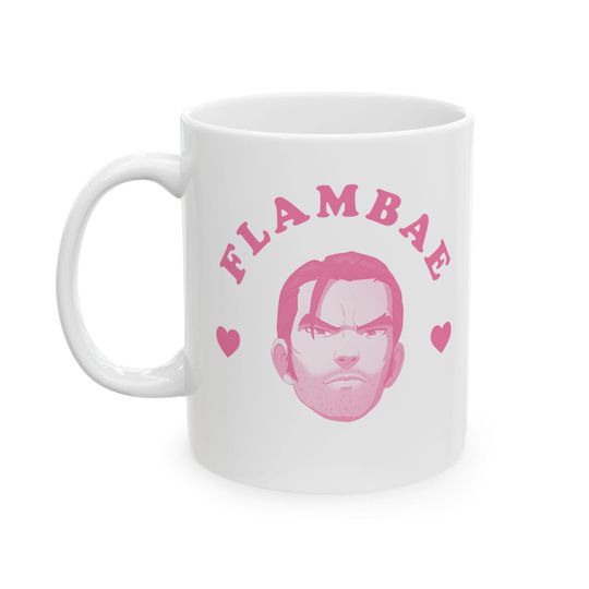 Discover Flambae pink heart mug, Flambae Dispatch Mug