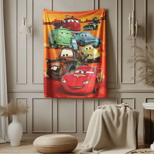 Discover DISNEY Cute  Cars And Friends Fleece Blanket,Bed,Sofa