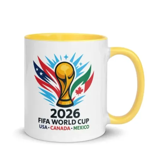 FIFA World Cup 2026 Inspired Ceramic Coffee Mug with Color Inside