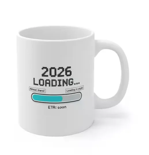 Discover 2026 Loading New Year Mug Funny Countdown Coffee Cup Festive Gift Item