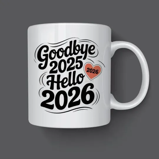 Discover Goodbye 2025 Hello 2026 Mug – New Year Celebration Coffee Cup Gift