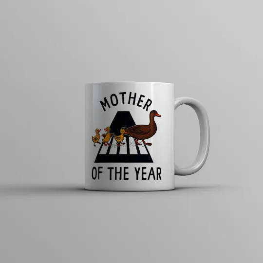Discover Mother of The Year Mug Funny Cute Momma Duck Street Crossing Novelty Cup