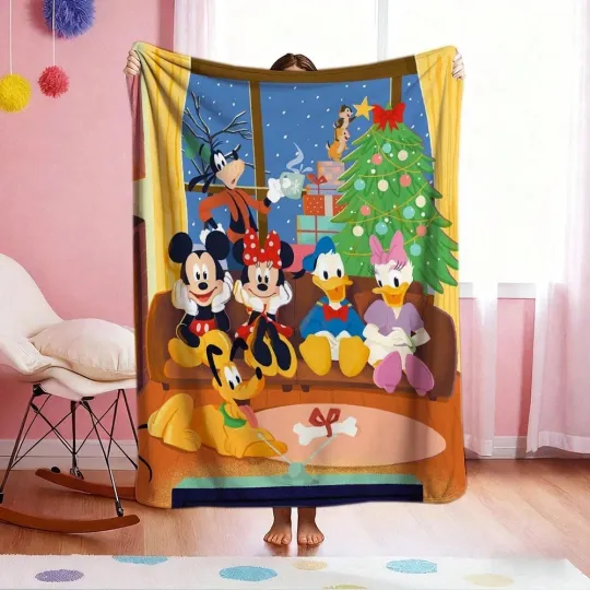Discover DISNEY MMickey And Friends Fleece Blanket,Bed,Sofa 10