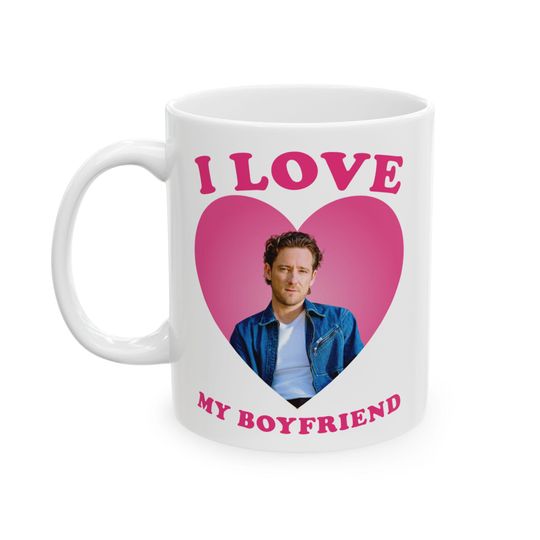 Discover I love my boyfriend Lewis Pullman mug, Lewis Pullman Mug