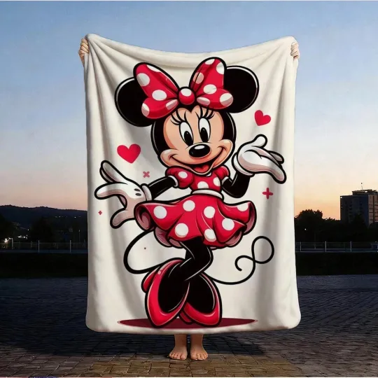 Discover DISNEY  A Cute Minnie Mouse Fleece Blanket,Bed,Sofa 3