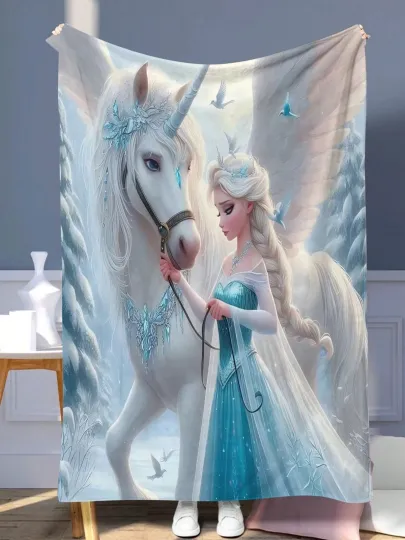 Discover DISNEY  A Cute FrozenMerry Christmas Fleece Blanket,Bed,Sofa 3