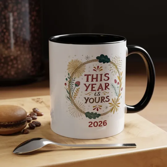 Discover Personalized "This Year Is Yours" 2026 Mug | Accent Coffee Mug 11oz 15oz