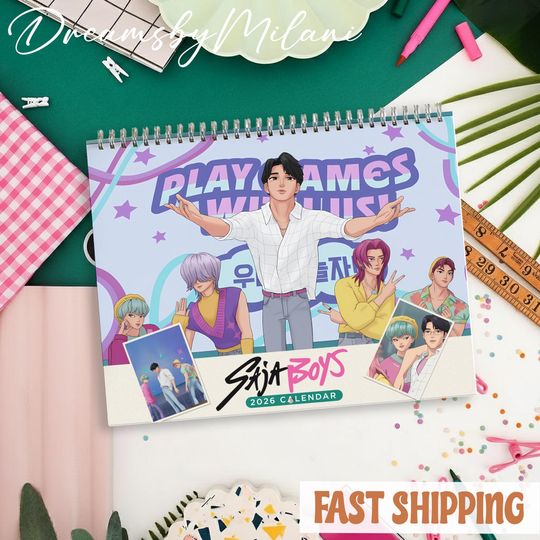 Sajaboys Kpop Demon Hunters 2026 Calendar, Sajaboys Kpop Demon Hunters Monthly Wall Calendar