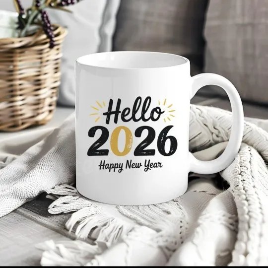 Discover New Year 2026 Mug New Year Coffee Mug Gift for Loved Ones Friends and Family