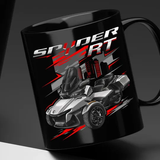 Discover Can-Am Spyder RT 2020-2026 Motorcycle Coffee Mug 11OZ, Bikers Gift