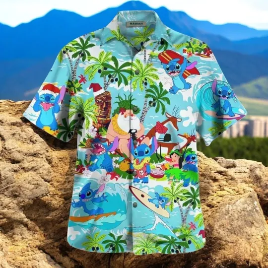 Discover Loli And Stitch Beach Relax Hawaiian Shirt Disney Hawaiian Shirt