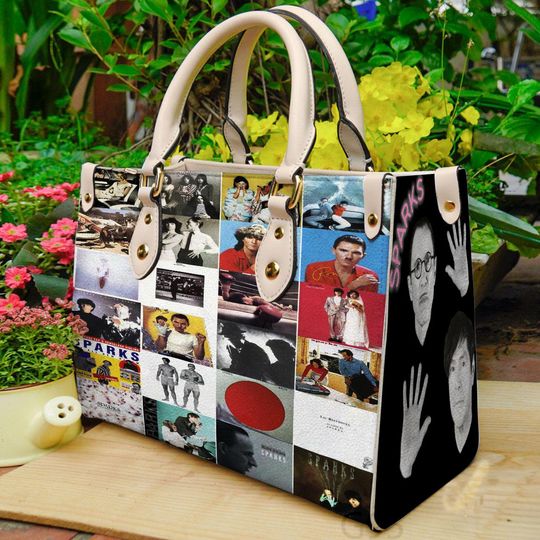 Discover Vintage Sparks Band Leather Handbag for Women,